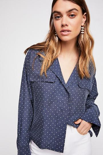 Kim's Silk Buttondown By Free People